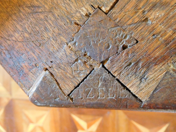 François Reizell : marquetry commode, 18th century - Transition period - stamped