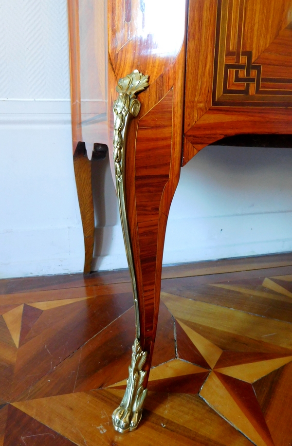 François Reizell : marquetry commode, 18th century - Transition period - stamped