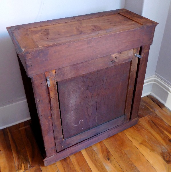 Empire travel or officer piece of furniture : mahogany and ormolu commode console - France circa 1810