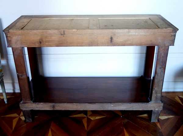 French Consulate mahogany and ormolu console, early 19th century circa 1800