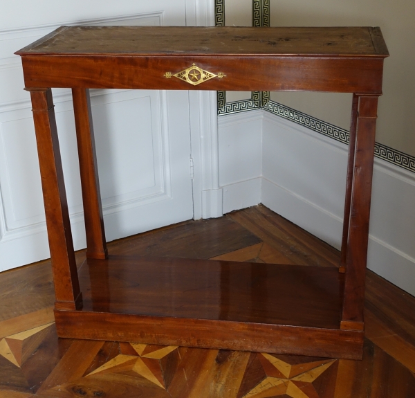 Empire mohogany and ormolu console, early 19th century circa 1800 - 1805