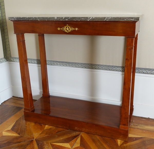 Empire mohogany and ormolu console, early 19th century circa 1800 - 1805