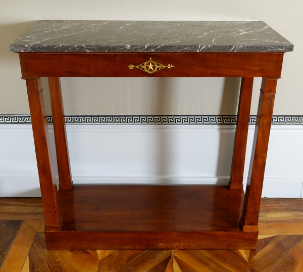 Empire mohogany and ormolu console, early 19th century circa 1800 - 1805