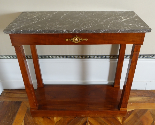 Empire mohogany and ormolu console, early 19th century circa 1800 - 1805