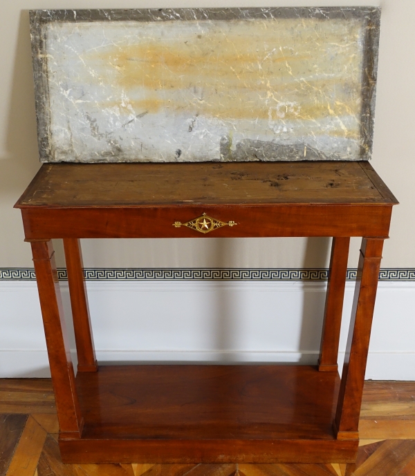 Empire mohogany and ormolu console, early 19th century circa 1800 - 1805