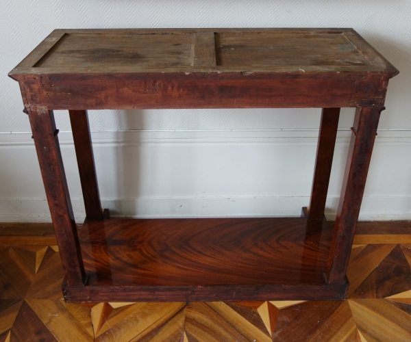 French Consulate mahogany and ormolu console, early 19th century circa 1800