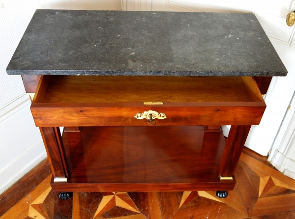 French Consulate / Empire mahogany and ormolu console, early 19th century circa 1800