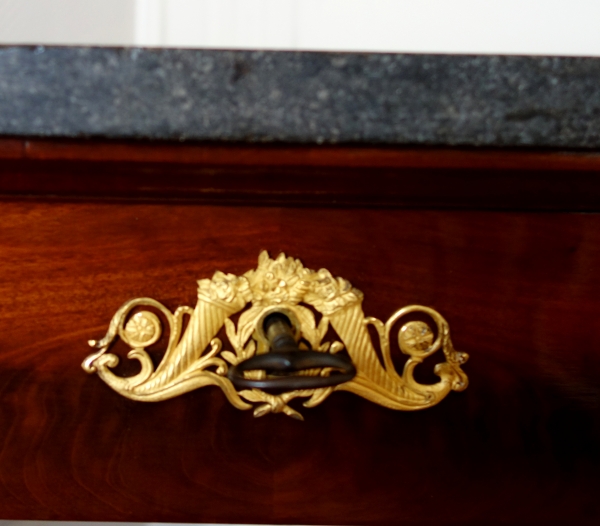 French Consulate / Empire mahogany and ormolu console, early 19th century circa 1800