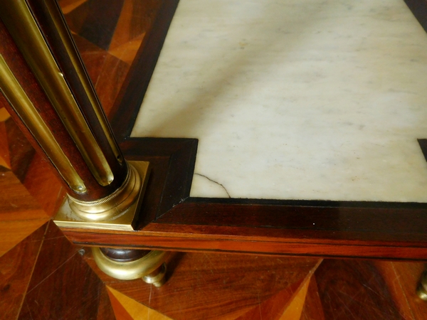 Louis XVI mahogany and ebony console, late 18th century