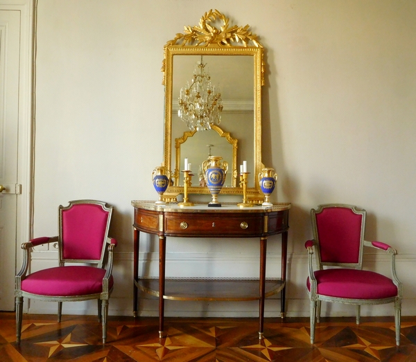 Louis XVI - French Directoire mahogany console, late 18th century