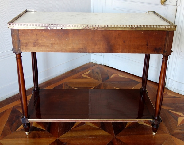 Louis XVI mahogany and ebony console, late 18th century