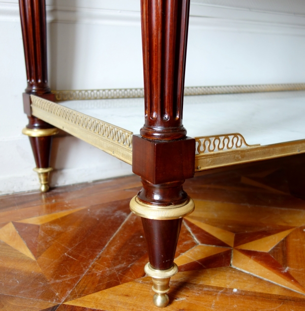 Nicolas Grevenich : Louis XVI mahogany console, late 18th century - stamped