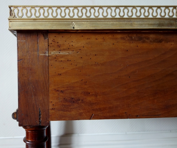 Nicolas Grevenich : Louis XVI mahogany console, late 18th century - stamped