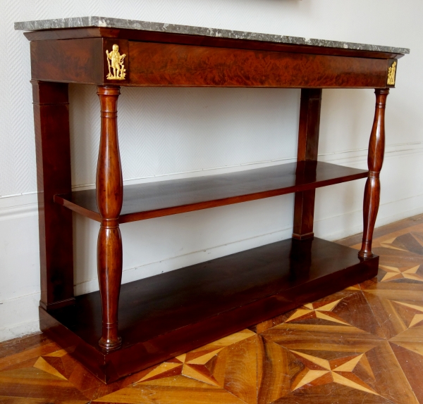 Large Empire mahogany console attributed to Marcion