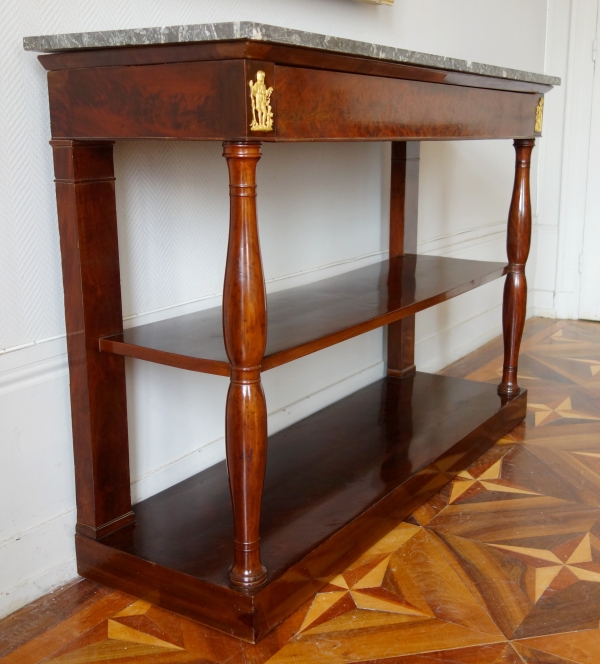 Large Empire mahogany console attributed to Marcion