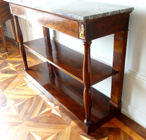 Large Empire mahogany console attributed to Marcion