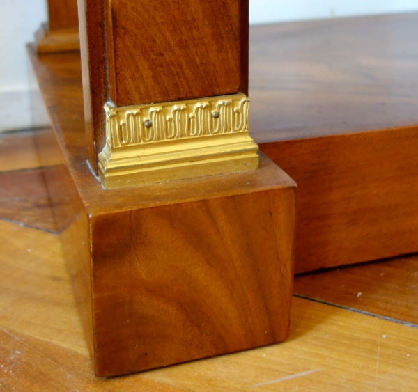 Mahogany and ormolu Empire console, early 19th century