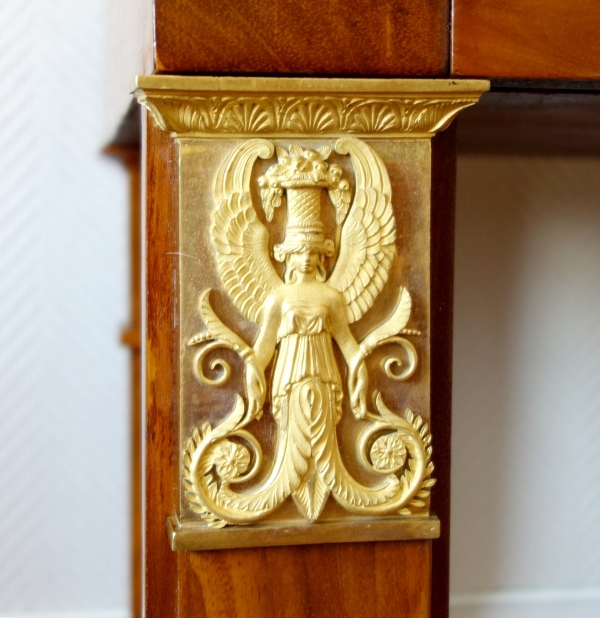 Mahogany and ormolu Empire console, early 19th century