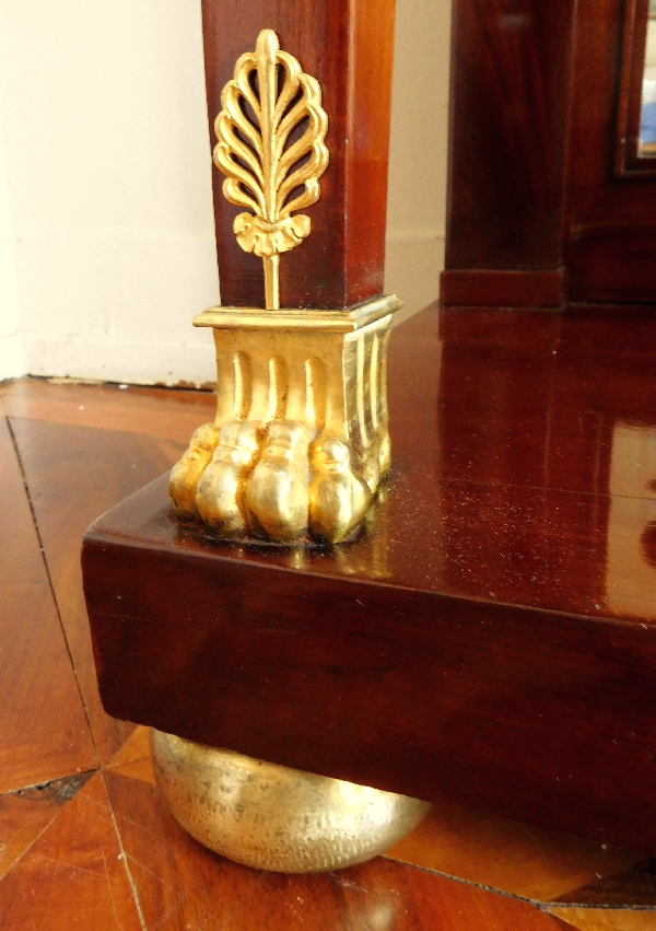 Empire mahogany and ormolu console - France early 19th century circa 1805-1810