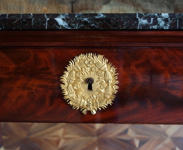 Large Empire mahogany and ormolu console in the taste of Jacob Desmalter
