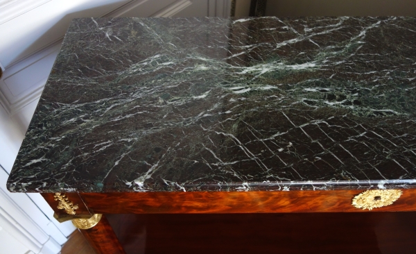 Large Empire mahogany and ormolu console in the taste of Jacob Desmalter