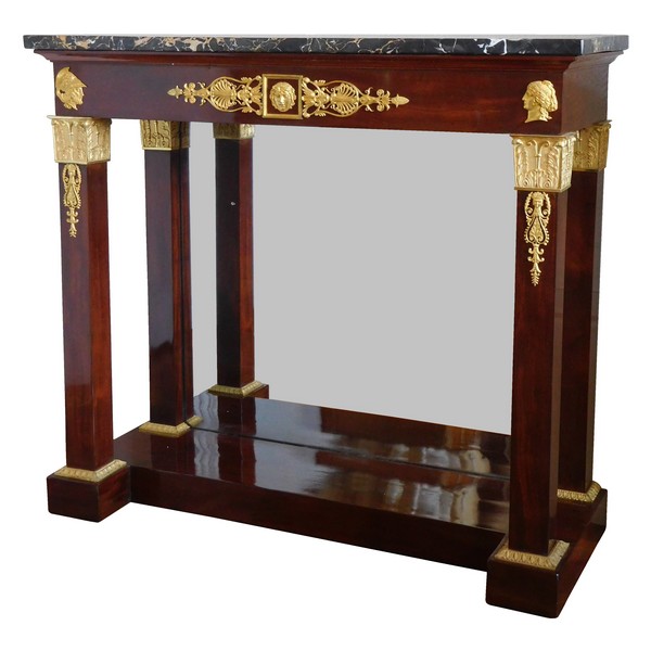 Thomire Duterme : mahogany and ormolu Empire Console, early 19th century