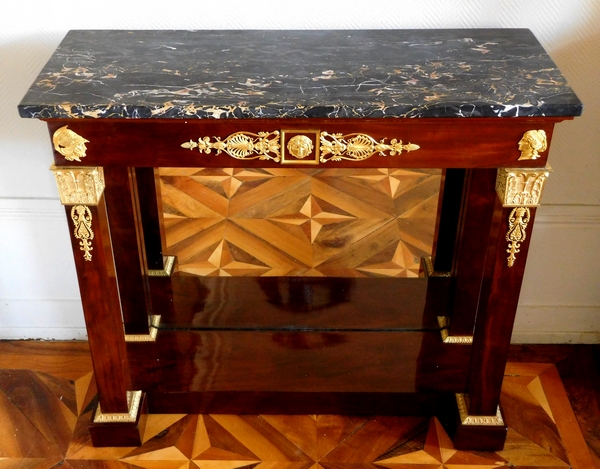 Thomire Duterme : mahogany and ormolu Empire Console, early 19th century