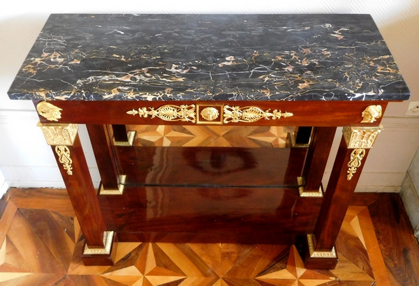 Thomire Duterme : mahogany and ormolu Empire Console, early 19th century