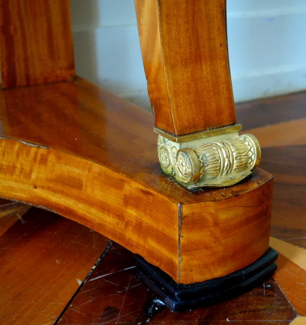 Empire lemon tree and ormolu console, Turquin blue marble on top, early 19th century circa 1820