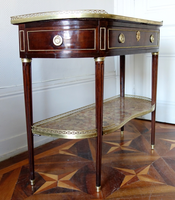 Louis XVI - French mahogany console, late 18th century - stamp of Fidelys Schey