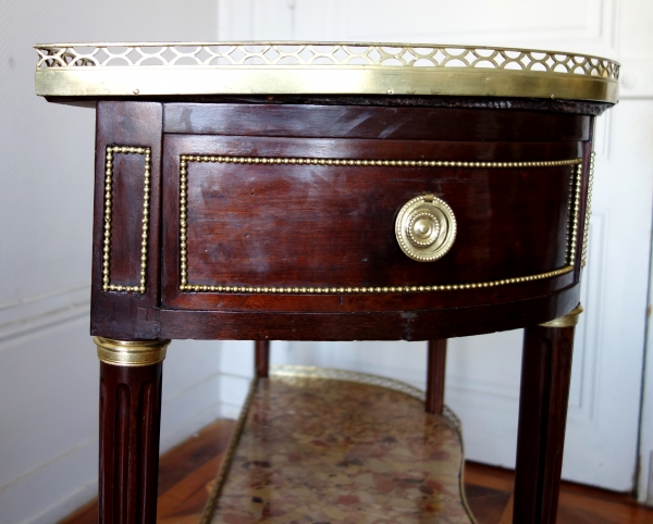 Louis XVI - French mahogany console, late 18th century - stamp of Fidelys Schey