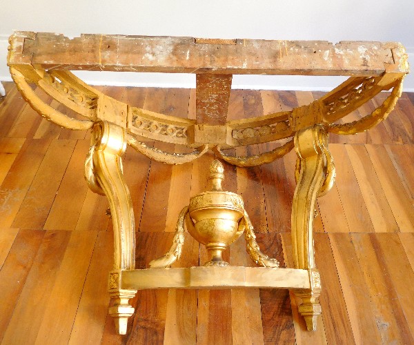 Louis XVI gilt wood console, France, 18th century