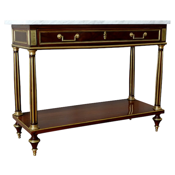 Louis XVI / Directoire mahogany serving console, late 18th century