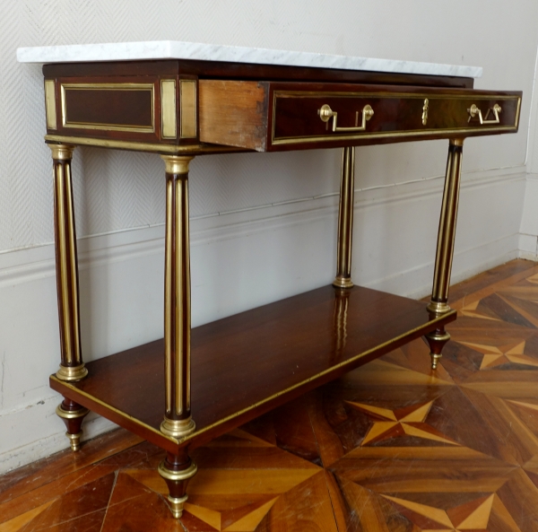 Louis XVI / Directoire mahogany serving console, late 18th century