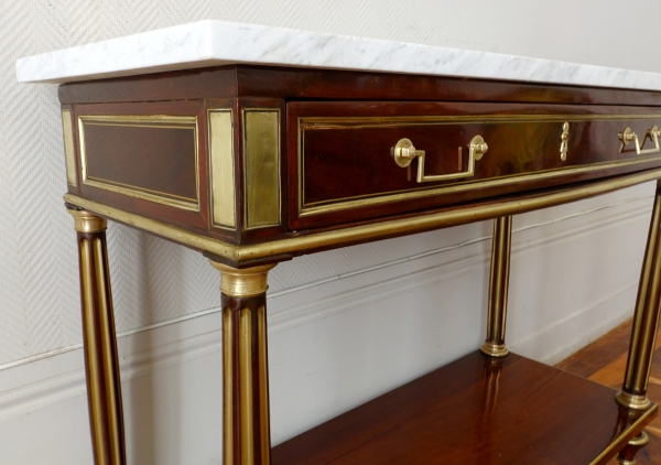 Louis XVI / Directoire mahogany serving console, late 18th century