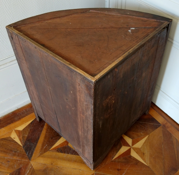 Louis XV rosewood marquetry corner cupboard - 18th century