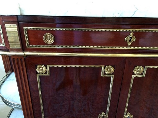 Large mahogany sideboard, Louis XVI period