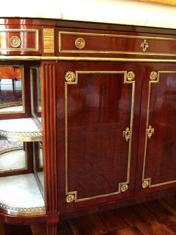 Large mahogany sideboard, Louis XVI period