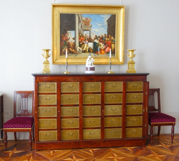 Large mahogany storage unit, early 19th century circa 1830 - 192cm