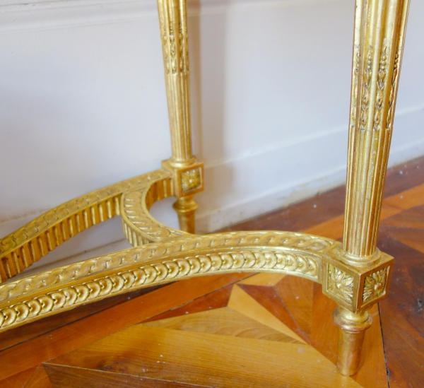 Large Louis XVI sculpted gilt wood console attributed to Georges Jacob, 18th century
