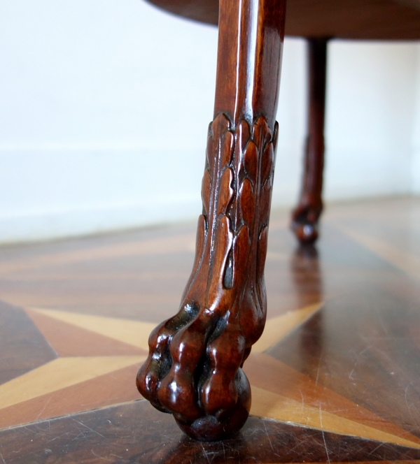 Mahogany so-called cabaret table, Consulate period, attributed to Bernard Molitor - late 18th century