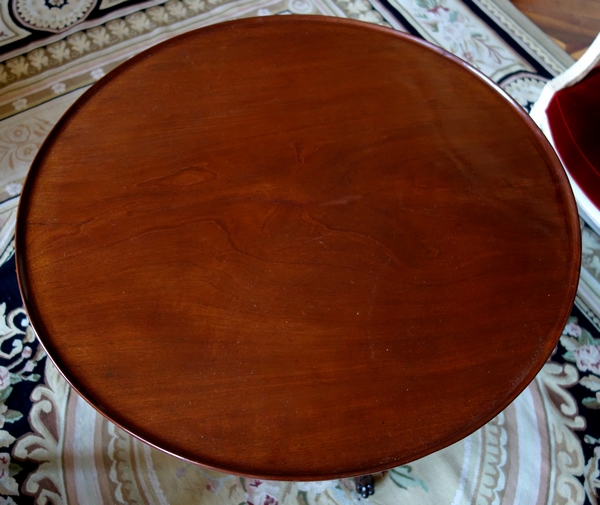 Mahogany so-called cabaret table, Consulate period, attributed to Bernard Molitor - late 18th century