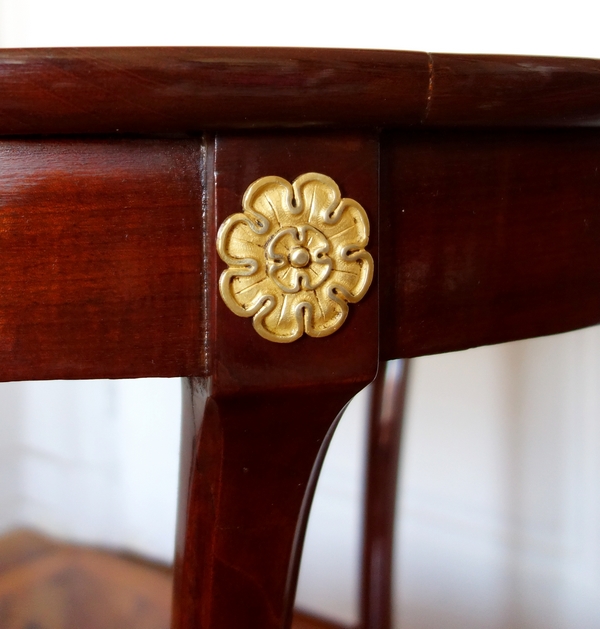 Mahogany so-called cabaret table, Consulate period, attributed to Bernard Molitor - late 18th century