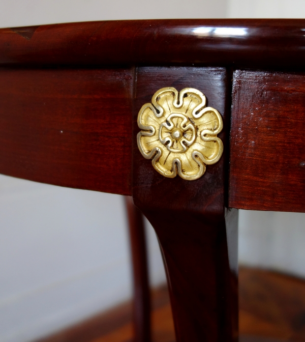 Mahogany so-called cabaret table, Consulate period, attributed to Bernard Molitor - late 18th century