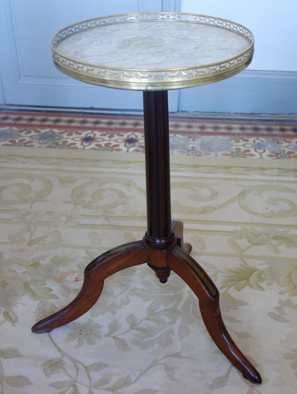 Louis XVI Mahogany Pedestal Table, 18th Century