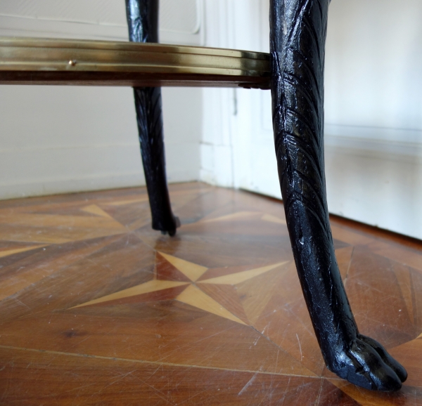 Directoire Consulate mahogany pedestal table, Return from Egypt style, late 18th century