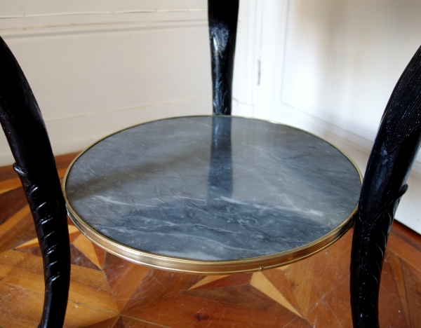 Directoire Consulate mahogany pedestal table, Return from Egypt style, late 18th century