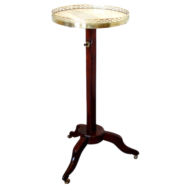 Louis XVI mahogany pedestal table, 18th century