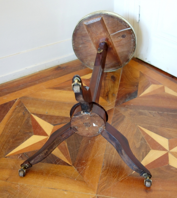 Louis XVI mahogany pedestal table, 18th century