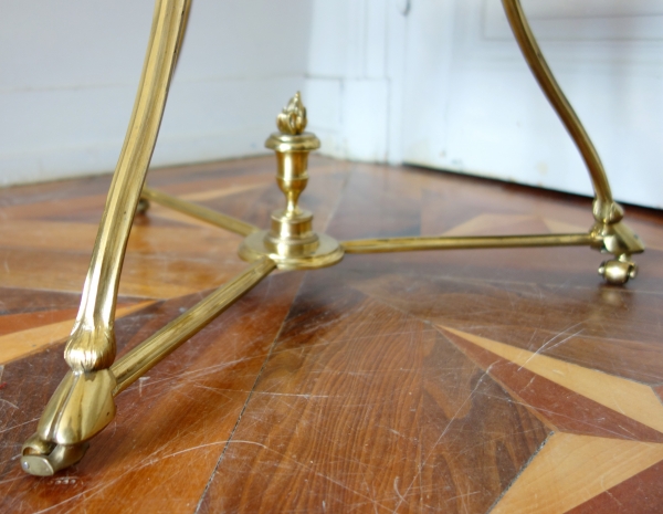 Louis XVI ormolu and marble tea table, late 18th century circa 1790-1800